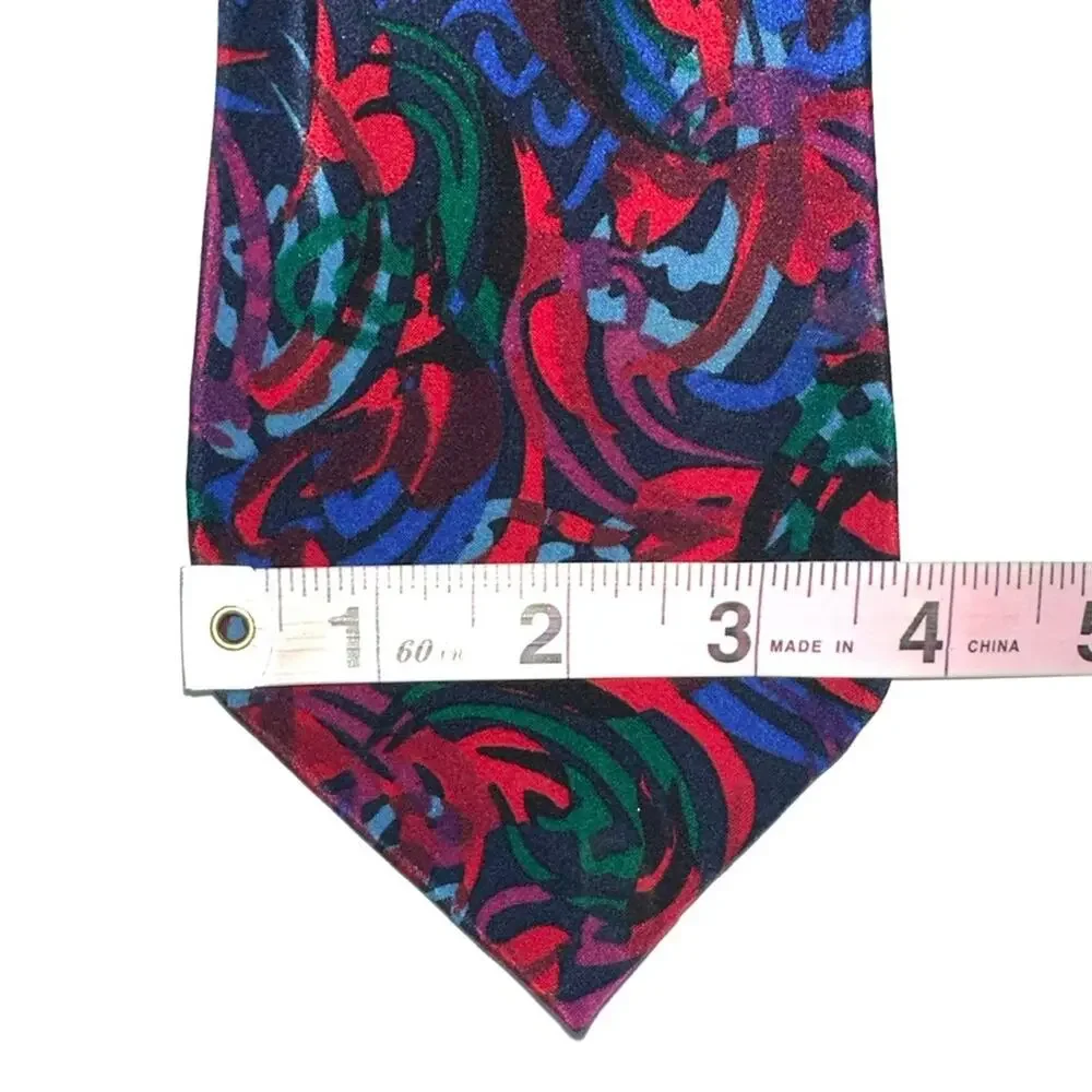 Missoni Vintage Abstract Swirl Silk Tie